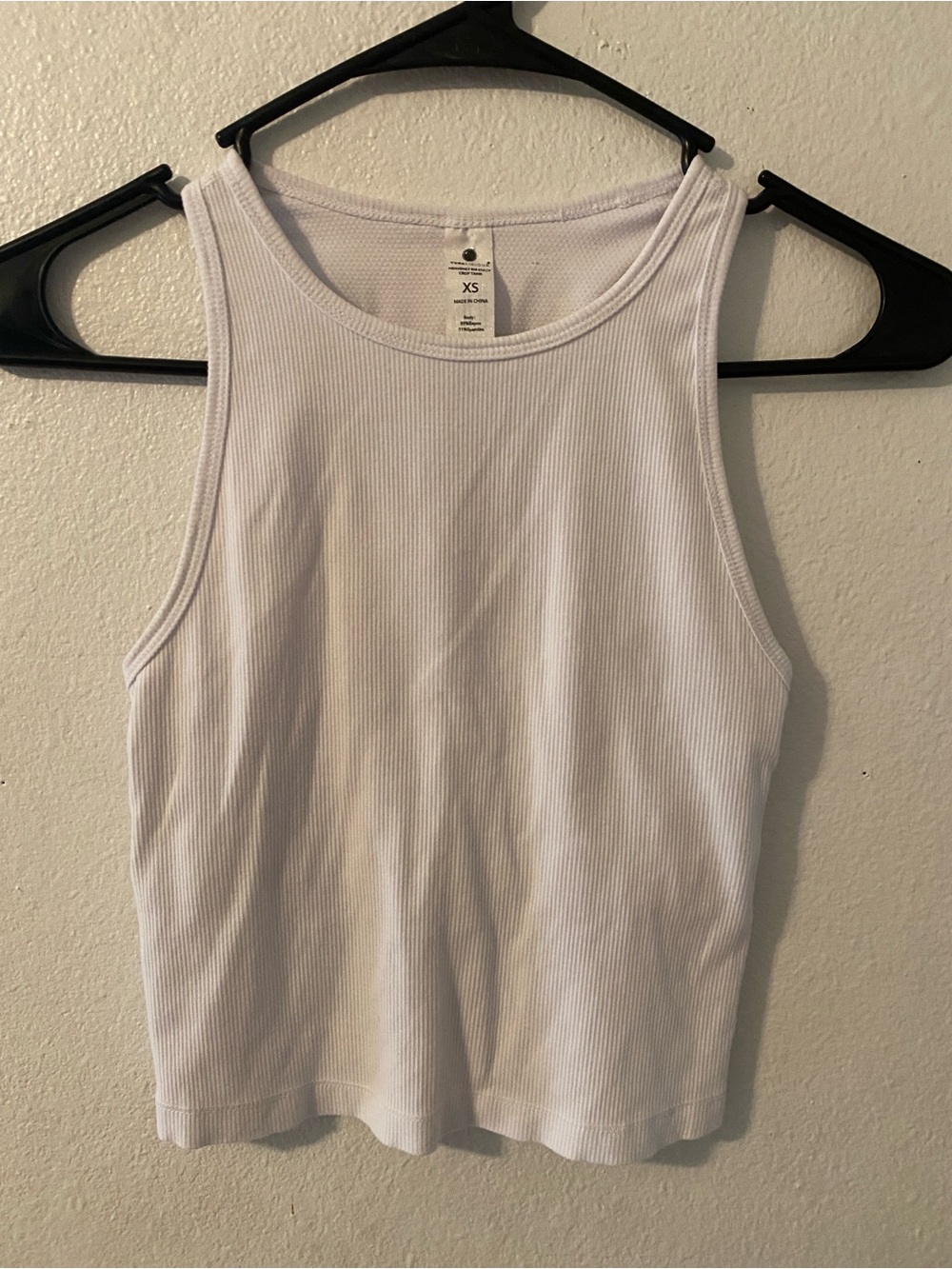 Yogalicious Heavenly Ribbed Stacy Tank Crop Top - XS